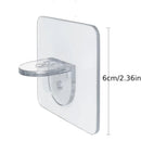 Peças Suportes de prateleira adesivos sem perfuração.