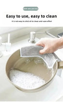 Pano de limpeza mágico grosso fio de aço metálico trapos de cozinha panelas