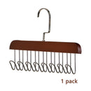 Cabide de gancho multifuncional de madeira